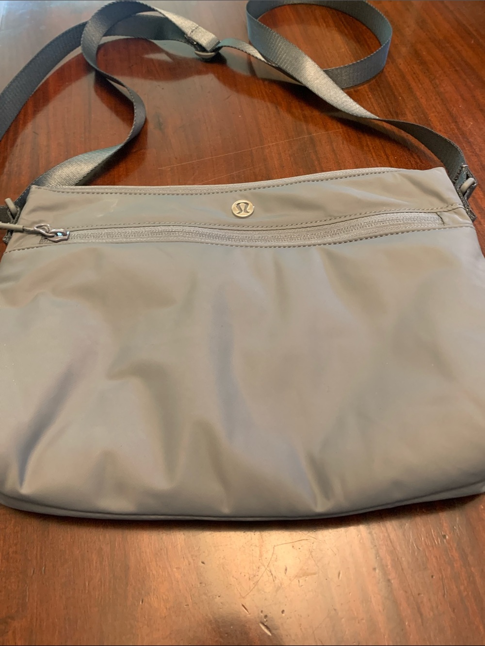 lululemon athletica Light Gray Crossbody Pouch with Adjustable Strap